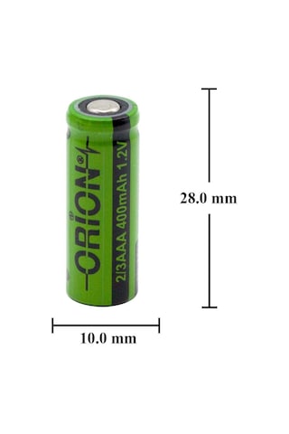 Orion 400 mAh 1.2 V 2/3AAA Ni-MH Şarj Edilebilir Pil
