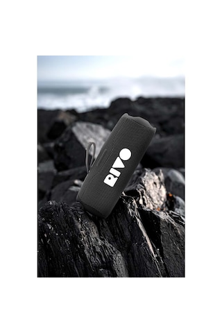 Powerway Rivo Siyah Taşınabilir Bluetooth Kablosuz Hoparlör 12 Saat Oynatma Çoklu Bağlantı