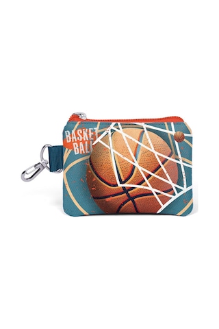 Coral High Kids Nefti Turuncu Basketbol Desenli Bozuk Para Çantası 21933 Çok Renkli