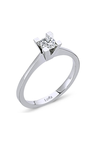 Lova F-G Renk 0,29 Karat Pırlanta Tektaş Yüzük - Jtr - 1030023