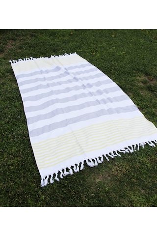 %100 Pamuk 90x150 Cm Desenli Çizgili Plaj Havlusu Desen002