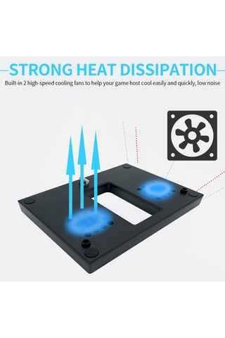 Yifomall Xbox Series X İçin 5300 Rpm Hızlı Çift Fanlı Soğutucu - Usb 5v/2a Çıkışlı Siyah