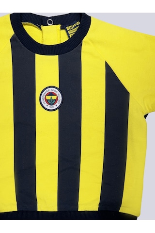 Fenerbahçe Sarı Lacivert Çubuklu Bebek Sweatshirt Lacıvert-sarı