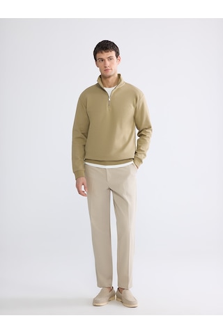 Lcw Vision Haki Dik Yaka Erkek Sweatshirt