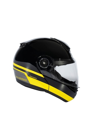 Zeus Zs-3050 Be6 Black Yellow Çene Açılır Motosiklet Kaskı