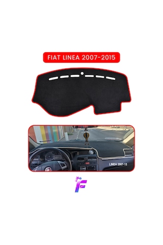 Fıat Linea 2007-2015 Torpido Örtüsü Güneşten, Isıdan, Çatlamadan Korur Oto Aksesuar Tb33 Kırmızı