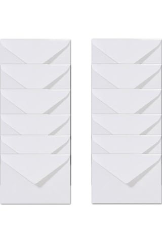İstisna 12 Adet Mektup Zarfı 13x18 CM 100gr. Beyaz