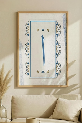 2 Adet Doğal Ahşap Çerçeveli Doğa Ve Dağ Temalı Vintage Tablo