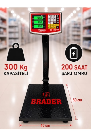 300 Kg Kapasiteli Terazi-1.kalite-katlanır Şarjlı Kantar-dijital Baskül