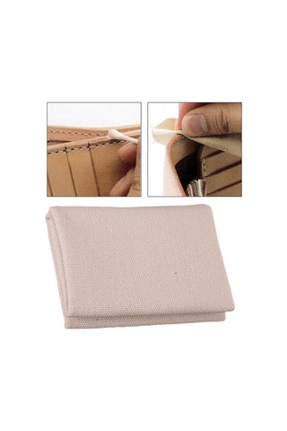 Trendooze Deri Kenar Zımparalama Bezi, Taşınabilir Kendin Bej Bej