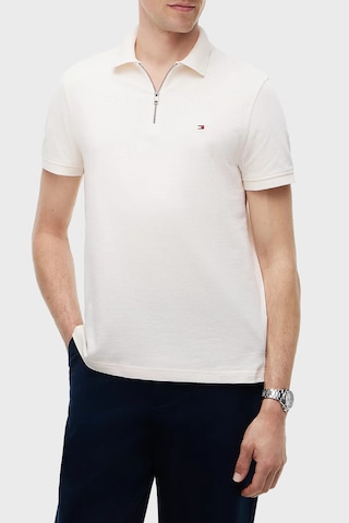Tommy Hilfiger Pamuklu Regular Fit Yarım Fermuarlı Polo Yaka T Shirt Erkek Polo Yaka T Shirt Mw0mw42762 Z00 Açık Bej