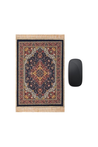 Siyah Dekoratif Küçük Halı Mousepad