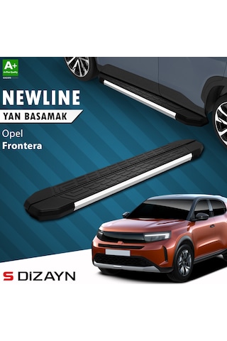 S-dizayn Opel Frontera Newline Krom Yan Basamak 183 Cm 2024 Üzeri A+ Kalite