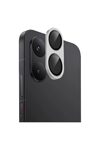 Mey İthalat Poco X8 Pro Max Raze Metal Kamera Lens - Gümüş Renkli