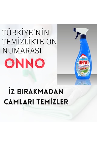 Onno Cam Temizleme Spreyi 12 Adet X 500 Ml
