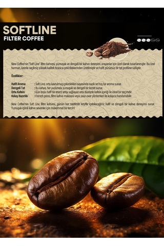 New Coffee Soft Line Öğütülmüş Filtre Kahve Filtre 500 G
