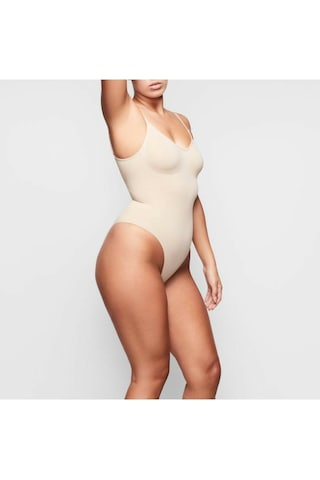 Mistirik Kadın Çıtçıtlı (Zıbın) Korse Push Up Etkili Ten Renk Ten Ten Rengi