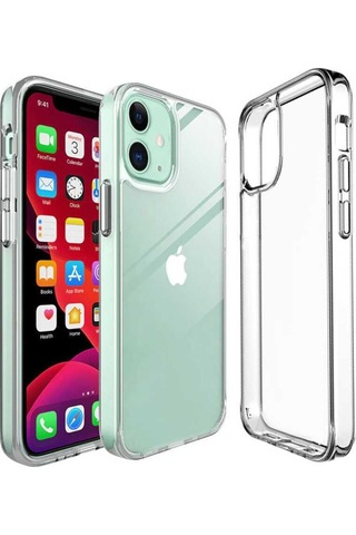 Apple Uyumlu iPhone 12 Mini Kılıf Zore Imax Silikon-Renksiz