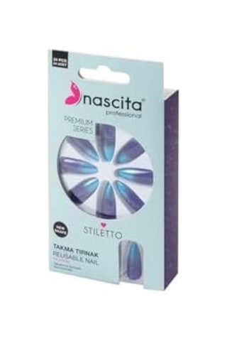 24'lü Stiletto Renkli Takma Tırnak - 188