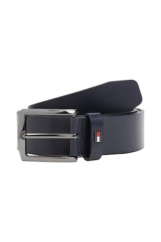 Tommy Hilfiger Erkek Lacivert Deri Kemer-6077 Lacivert