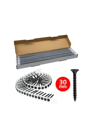 Rox 0343 Ahşap Şerit Vidası 3.5x30 Mm 1000 Adet Vida 3.5 x 30 MM