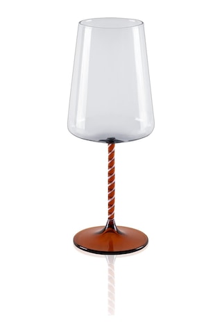 The Mia Edera Şarap Kadehi Amber 500 Ml Şeffaf