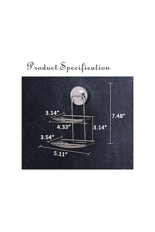 Vantuzlu Duş Sabunluğu Duş Sabunluğu Paslanmaz Çelik Banyo Duvar Sabunluğu Yapıştırıcı Paslanmaz Çelik Ml Diğer