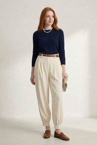 Hiccup My Fashıon Yüksek Bel Özel Dikim Pantolon Taş Doğal