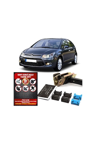 Citroen C4 Hb Kapi Gergi Kolu (Limitör) Tamir Kiti 2004-2011 546758445 Arka 2 Kapı Set