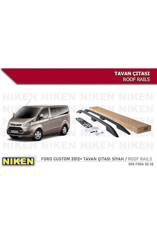 Ford Custom Tavan Çıtası Uzun Siyah 2012- Sonrası Modeller