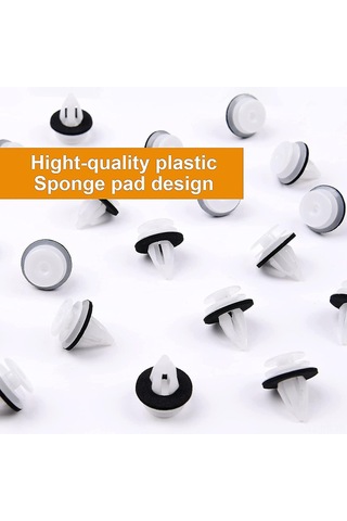 Reedark Bmw E46 E53 E90 İçin 50 Adet Plastik Araç Klipsi - Sağlam Ve Titreşim Önleyici Otomobil Panel Bağlantı Elemanları