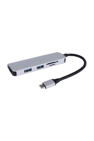 Smartgift 5 Port USB Hub Type-C bilgisayar girişli HDMI Çoklayıcı Adaptör