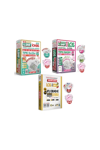 2026 8.Sınıf LGS - İOKBS Tıpkı Basım ve ÖZGÜN Yeni Nesil Deneme Seti 23lü(9+8+6) ALTIN PAKET TG