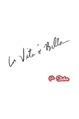 Hayat Güzeldir, La Vita E Bella Oto Sticker