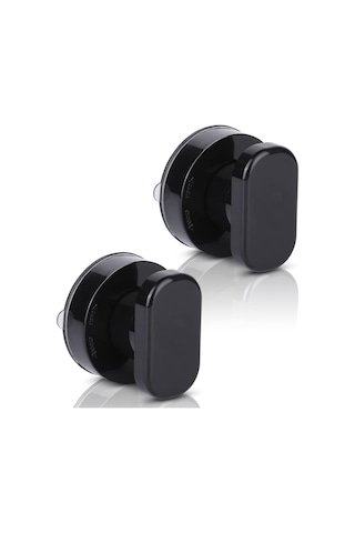 Siyah 2'li Paket Vantuzlu Kapı Kolu, Güçlü Vantuzlu Vantuzlu Pencere Kolu, Vantuzlu Kapı Kolu