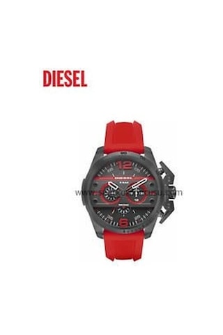 Diesel Dz4388 Uyumlu 24mm Kırmızı Silikon Saat Kordonu