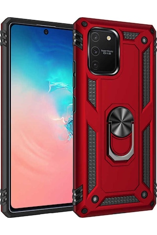 Samsung Uyumlu Galaxy A91 S10 Lite Kılıf Zore Vega Kapak Kırmızı
