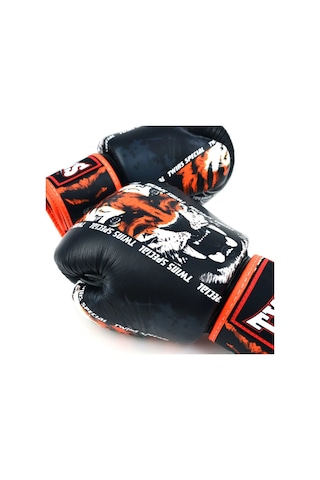 Twins Fbgvl3-60 Payak Boks Eldiveni Deri Muay Thai Eldiveni Siyah
