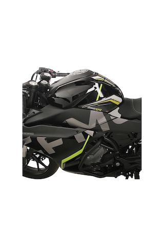 GP Kompozit CF Moto 250 SR 2020-2024 Uyumlu Tank Pad Seti Turuncu - Mavi