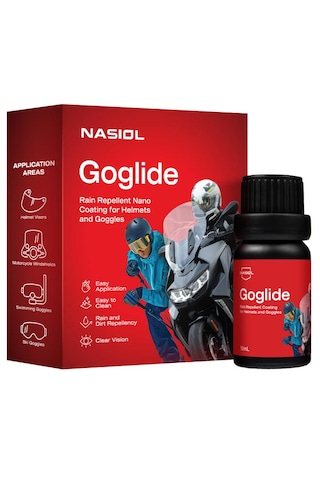 Goglide Kask Ve Gözlük Nano Yüzey Koruyucu-su İtici-nano Yağmur Kaydırıcı-1 Yıl Dayanım-10ml