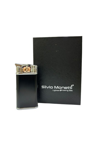 Siyah Düğmeli Pürmüzlü Gazlı Çakmak 109439 Siyah