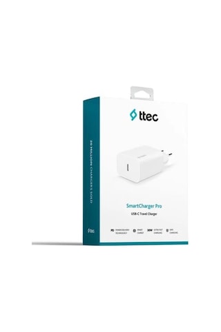 Ttec Smartcharger 30w Pd Usb-c Seyahat Hızlı Şarj Aleti Beyaz Beyaz