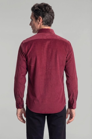 Bisse Regular Fit Paşa Yaka Pamuk Bordo Erkek Gömlek Gmkdf12300300 D25 Bordo