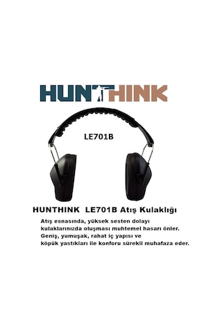 Hunthink Le701b Atış Kulaklığı Siyah