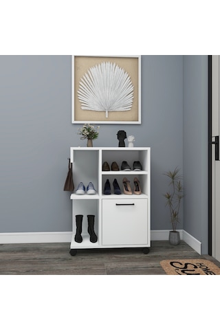 Arnetti Tekerlekli Rebusa Ayakkabılık, Beyaz