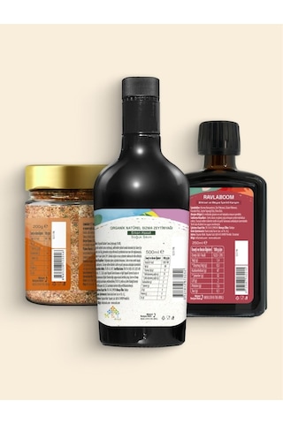 Ravla Organik Zeytinyağı 500 ML + Ravla 17 Sebzeli Tarhana 200 G + Ravla Boom Karışım 250 ML Yüksek Polifenol Serisi