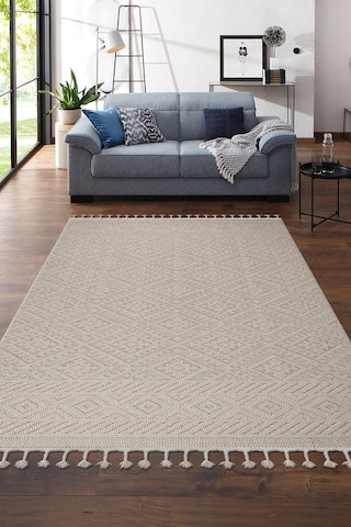 Otantik Salon Ve Oturma Odası Halısı Krem/bej 23917a Krem