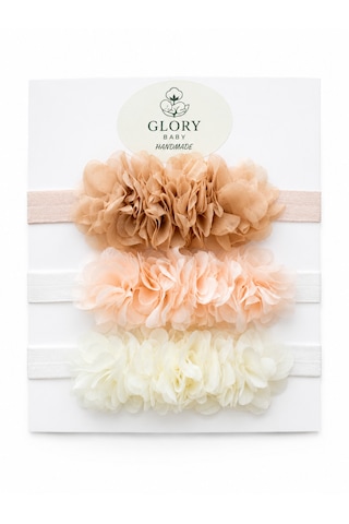 Glory Baby 3'lü Bebek Bandana Seti Lazer Çiçek Acı Kahverengi Glory Baby 3'lü Bebek Bandana Seti Lazer Çiçek Acı Kahverengi