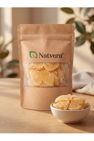 Natvera Zencefil Kurusu 500 G Dilimlenmiş Kilitli Kraft Paket 500 G