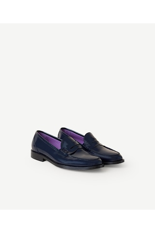 Yargıcı Rugan Renkli Astarlı Loafer 26kkay4077x 004 Lacivert